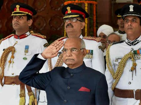 நாட்டின் 14வது குடியரசுத் தலைவராக பதவியேற்றார் ராம்நாத் கோவிந்த்!