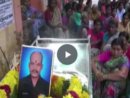 ஆவடியில் உயிரிழந்த ராணுவ வீரரின் உடல் சொந்த ஊரில் அடக்கம் - வீடியோ