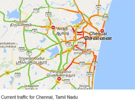 சென்னையில் கொட்டித் தீர்த்த கனமழை.. டிராபிக் ஜாமால் மக்கள் அவதி!