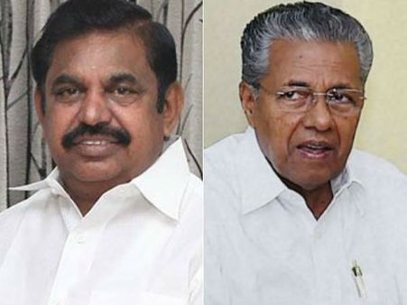 சென்னை தலைமை செயலகத்தில் முதல்வர் எடப்பாடியுடன் கேரளா முதல்வர் பினராயி விஜயன் சந்திப்பு!