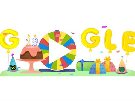 19ஆவது ஆண்டுவிழாவை கோலாகல விளையாட்டுக்களுடன் கொண்டாடும் கூகுள்!