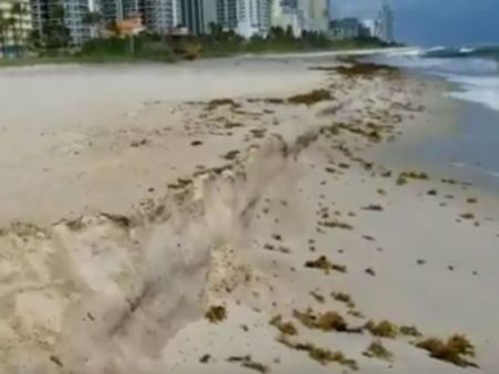 இர்மா எபெஃக்ட்: சுனாமி தாக்கிய மெரினா போல மாறிய 'மியாமி' பீச்