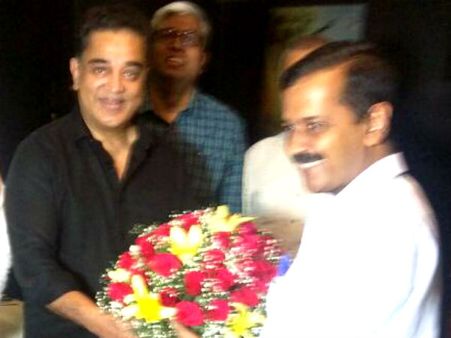 பரபரப்பை கிளப்பிய கமல்ஹாசன்- கேஜ்ரிவால் சந்திப்பு!