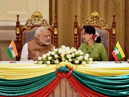 இந்தியா வரும் மியான்மர் நாட்டவருக்கு கட்டணமில்லாமல் விசா- மோடி