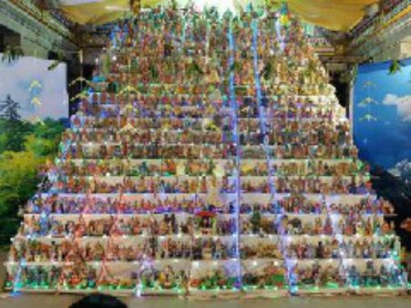 சிதம்பரம் நடராஜர் கோயிலில் பிரம்மாண்டம்... 21 படிகளில் 3000 கொலுக்கள் அணிவகுப்பு!