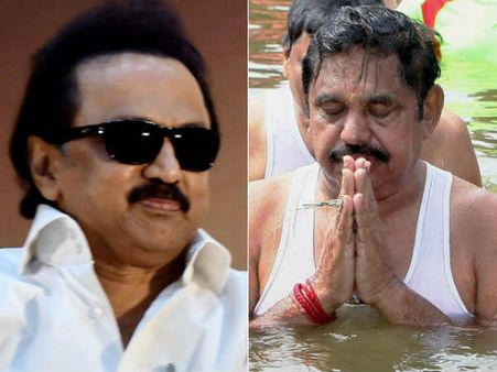 எடப்பாடி பழனிச்சாமி மூழ்கியதால் ஆற்றுக்கு பாவம் ஏற்பட்டுள்ளது.. ஸ்டாலின் சீண்டல்