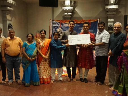 ஹூஸ்டன் மீனாட்சி அம்மன் கோவிலில் புயல் நிவாரண நிதி திரட்டு விழா