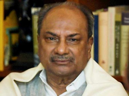 காங். மூத்த தலைவர் ஏ.கே. அந்தோணி மருத்துவமனையில் அனுமதி