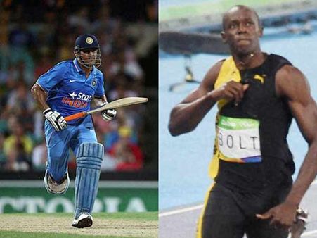 டோணியா..? உசேன் போல்ட்டா..? யாரு ஸ்பீடுன்னு ஓடி காட்டு