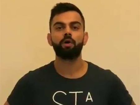 காற்று மாசுக்கு எதிராக வாய்ஸ் கொடுத்த கோஹ்லி!