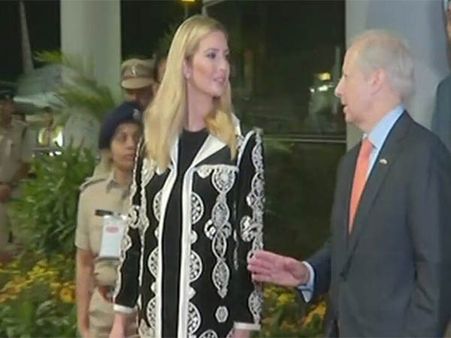 சர்வதேச தொழில் முனைவோர் மாநாடு: ஹைதராபாத் வருகை தந்தார் இவாங்கா டிரம்ப்