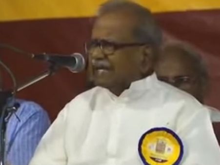 தமிழர்கள் 'வணக்கம்' சொல்லவே கூடாது... சுயமரியாதைச் செல்வர் மா.நன்னனின் அட்டகாச பேச்சு!