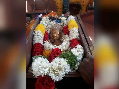 அச்சன் கோவில் ஐயப்பனின் திருஆபரணம் - தென்காசியில் பக்தர்கள் வரவேற்பு