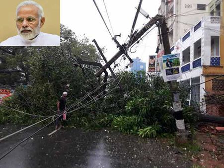 ஓகி புயலால் பாதிக்கப்பட்ட கன்னியாகுமரி மாவட்டத்தை 19ஆம் தேதி பார்வையிடுகிறார் பிரதமர் மோடி!