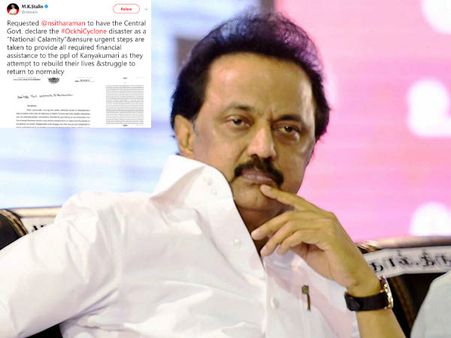 குமரியை தேசிய பேரிடர் பாதித்த மாவட்டமாக அறிவிக்க வேண்டும்... மத்திய அரசுக்கு ஸ்டாலின் கடிதம்!