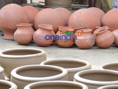 நெருங்கும் பொங்கல்.. களைகட்டிய பானை உற்பத்தி