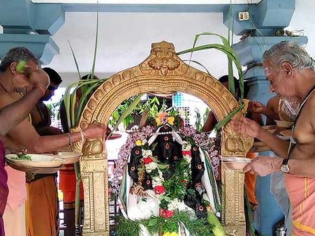 நீரிழிவு, மூட்டுவலி, வலிப்பு நோய்- ஸ்ரீ தன்வந்திரியின் தைலாபிஷேக பரிகாரம்!