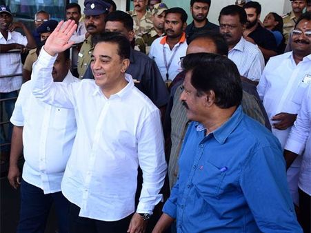 ராமேஸ்வரம் சென்றடைந்தார் நடிகர் கமல்... உற்சாக வரவேற்பு!