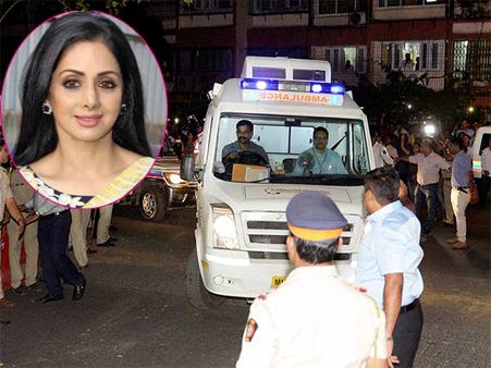 ஸ்ரீதேவி உடல் மும்பை வந்தது - நாளை இறுதிச்சடங்கு