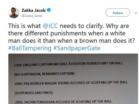 என்னா ஐசிசி!: நிறத்துக்கேற்ப தண்டனையா? : பொங்கும் நெட்டிசன்கள்