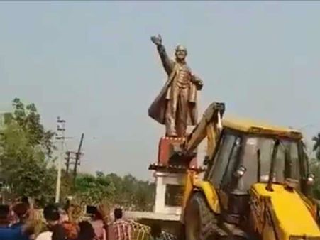 திரிபுராவில் லெனின் சிலையை போல, தமிழகத்தில் பெரியார் சிலை வீழும்: பாஜக நிர்வாகி பகிரங்க மிரட்டல்