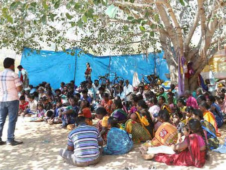 சந்தையூர் தடுப்புச் சுவர் சேதப்படுத்தப்பட்டதால் பதற்றமான சூழல்!