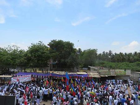 ஓஎன்ஜிசி பணியை கைவிடுக... நெய்குன்னம் நோக்கி 500 பேர் பேரணி!