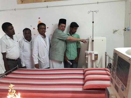 கடையநல்லூர் அரசு மருத்துவமனையில் டயாலிசிஸ் கருவி-எம்எல்ஏ அபூபக்கர் திறந்து வைத்தார்