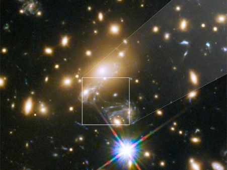 நீல நிற ராட்சசன்.. பூமியில் இருந்து 13.4 பில்லியன் ஒளி ஆண்டுகள் தூரத்தில் புதிய நட்சத்திரம்!