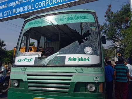 காவிரி பந்த்: திண்டுக்கல், திருவாரூர், கிருஷ்ணகிரியில் அரசுப் பேருந்து கண்ணாடிகள் உடைப்பு!