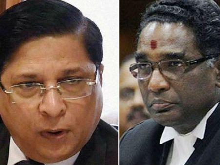 ஓய்வு பெறுகிறார் உச்சநீதிமன்ற நீதிபதி செல்லமேஸ்வர்.. கடைசி பணிநாளில் தீபக் மிஸ்ராவுடன் மேடை பகிர்வு!