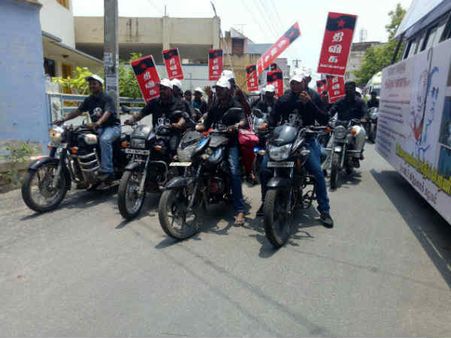 ஈரோட்டில் பெரியார் கைத்தடி, அம்பேத்கர் கண்ணாடியுடன் திவிகவின் ஊர்தி பேரணி!