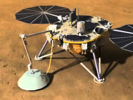 செவ்வாயில் குழி தோண்டி ஆராய்ச்சி செய்யும் இன்சைட் ரோபோ.. வெற்றிகரமாக ஏவி நாசா சாதனை