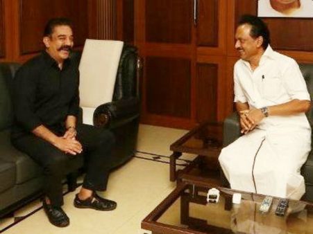 ஸ்டாலினை சந்தித்த கமல்ஹாசன்.. காவிரி ஆலோசனை கூட்டத்திற்கு அழைப்பு!