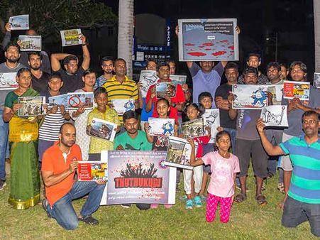 தூத்துக்குடி படுகொலைகள்- தைவானில் தமிழர்கள் கண்டன ஆர்ப்பாட்டம்