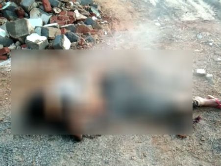 ஆந்திராவில் நடுரோட்டில் பற்றி எரிந்த இளம்பெண் உடல்: பொதுமக்கள் அதிர்ச்சி