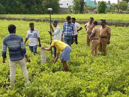 சேலத்தில் 8 வழிச்சாலைக்காக இன்று போலீஸ் பாதுகாப்புடன் நிலம் அளப்பு