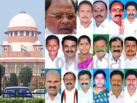 எம்.எல்.ஏக்கள் தகுதி நீக்க விவகாரம்- அவசர வழக்காக நாளை மறுநாள் விசாரிக்கிறது சுப்ரீம் கோர்ட்