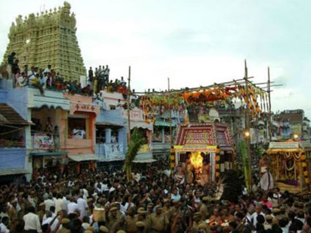 சங்கரா... நாராயணா... விண்ணதிர முழக்கம் - தவக்கோலத்தில் காட்சி தந்த கோமதி அம்மன் 