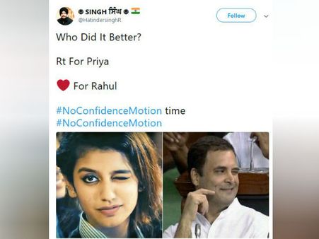 ஆஹா.. அதுக்குள்ள பிரியா வாரியருடன் ராகுலை சேர்த்து கலாய்க்க ஆரம்பிச்சுட்டாங்களே!