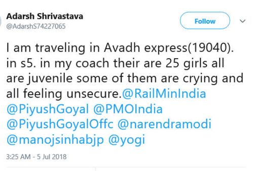 சக பயணியின் ஒரே ஒரு ட்வீட்டால் ரயிலில் கடத்தப்பட்ட 26 சிறுமிகள் மீட்பு.. அசத்திய அதிகாரிகள் 