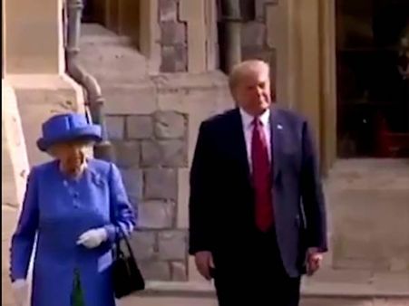 பிரிட்டன் ராணி இரண்டாம் எலிசபெத்தை சந்தித்தார் அமெரிக்க அதிபர் டிரம்ப்!
