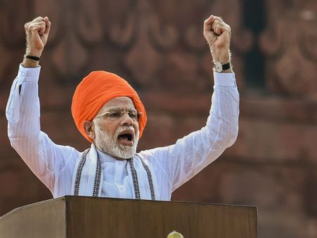 மோடி சுதந்திர தின உரையில் எந்த வார்த்தையை எத்தனை முறை பேசினார் தெரியுமா?