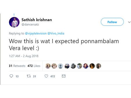 பொன்னம்பலம் நீங்க வேற லெவல்.. கொண்டாடும் நெட்டிசன்ஸ்..!! #பிக்பாஸ் 2