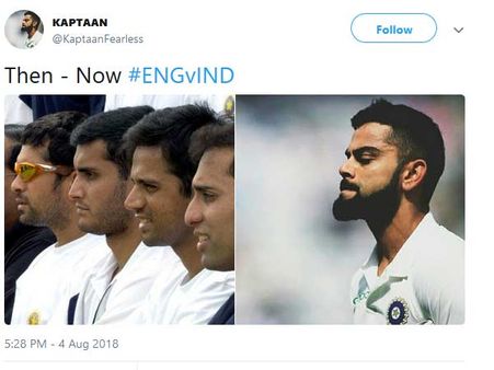 இந்திய பேட்ஸ்மேன்களின் இன்றைய நிலையை சொல்ல இந்த ஒரு மீம் போதும்!