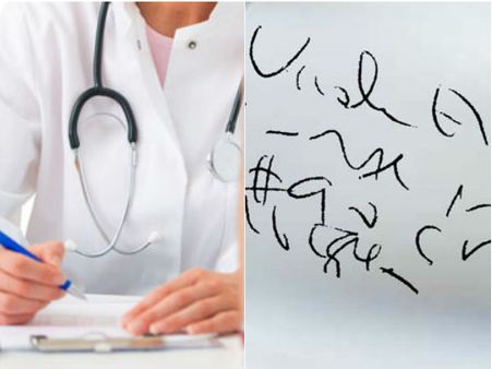 என்ன டாக்டரே இப்படி கையெழுத்து போட்டா எப்படி.. இந்தா பிடிங்க ஃபைன்!