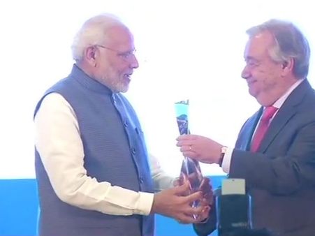 பூமியின் சாம்பியன் ஆனார் பிரதமர் மோடி.. ஏன்? என்ன காரணம்?!