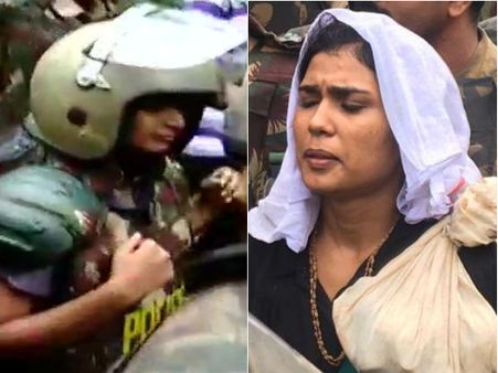 விடாப்பிடி பக்தர்கள்.. பதட்டம்.. போலீஸ் பேச்சு.. சபரிமலையிலிருந்து 2 பெண்களும் திரும்பினர்