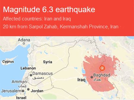 ஈரான் - ஈராக் எல்லையில் கடும் நிலநடுக்கம்.. 200க்கும் மேற்பட்டோர் படுகாயம்