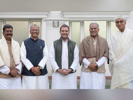 சட்டீஸ்கர் மாநில முதல்வர் யார்? ராகுல் காந்தி தொடர் ஆலோசனை.. ட்விட்டரில் க்ளூ?